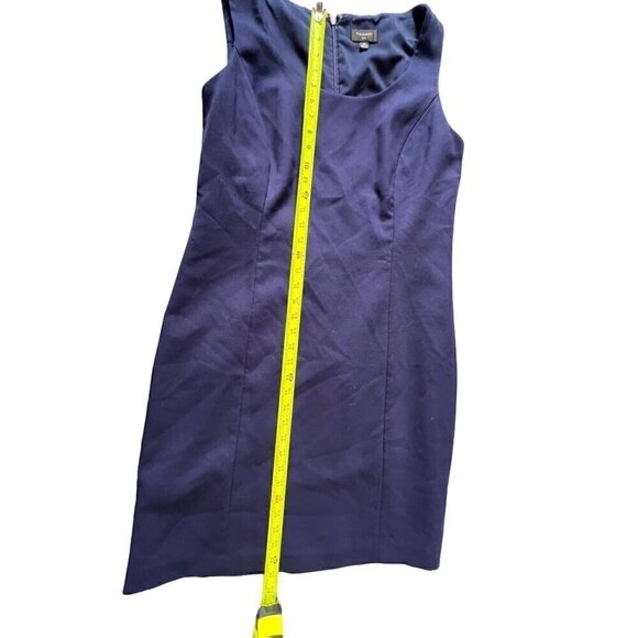 Tahari ASL Navy Blue Sleeveless Sheath Dress Size 14 - Picture 4 of 13
